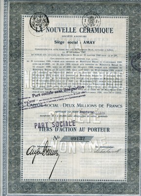 Capital social de l'entreprise