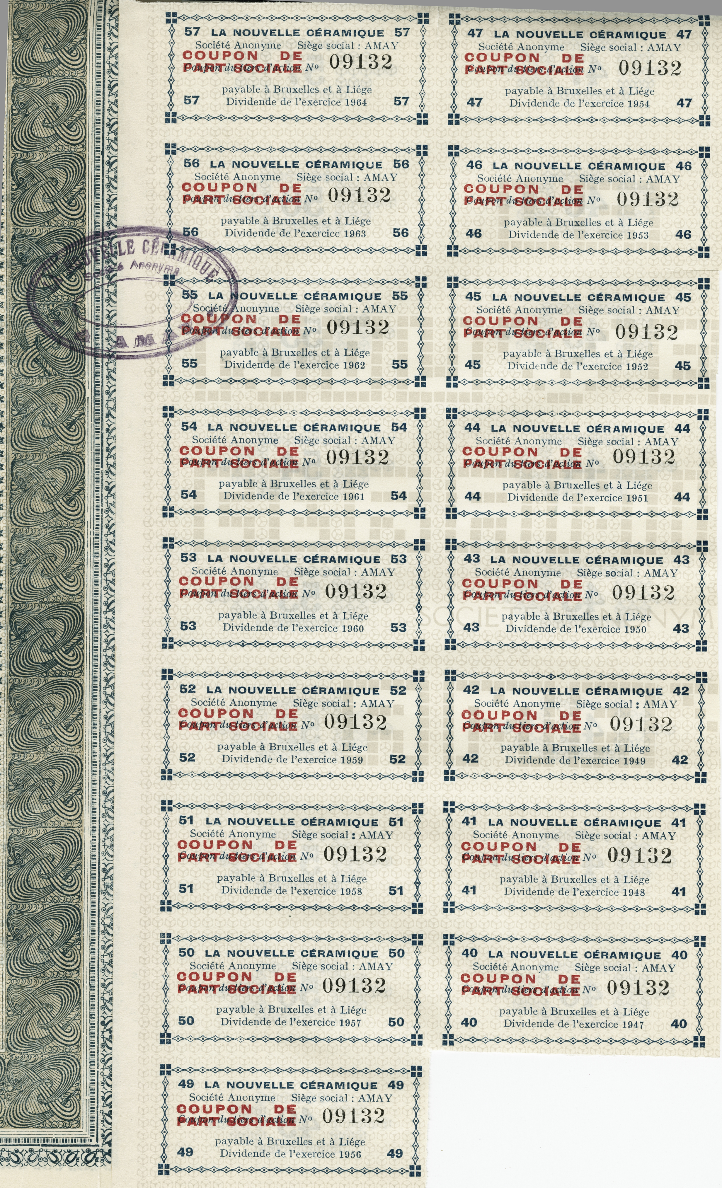 Coupons de part sociale
