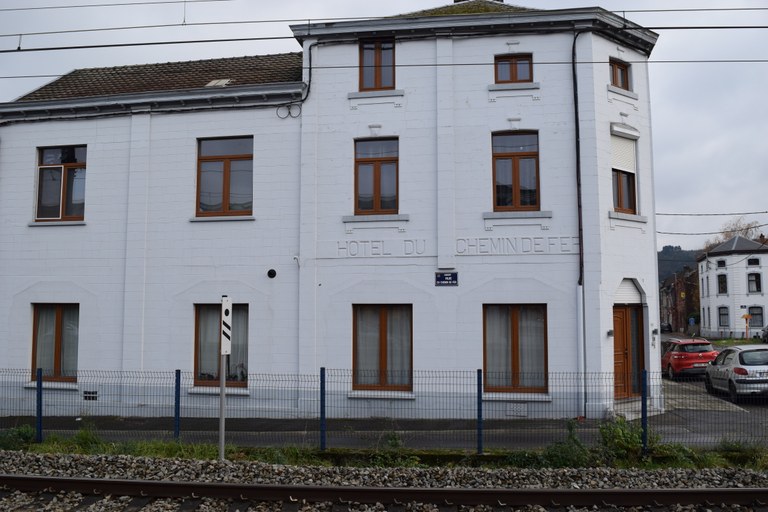 Ancienne devanture de l'hôtel de la gare