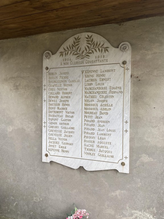 Plaque commémorative de Jehay