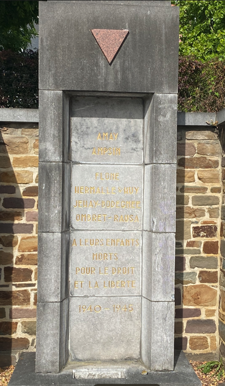 Stèle commémorative d'Amay
